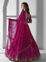 Rani Pink Premium Georgette Lehenga Choli